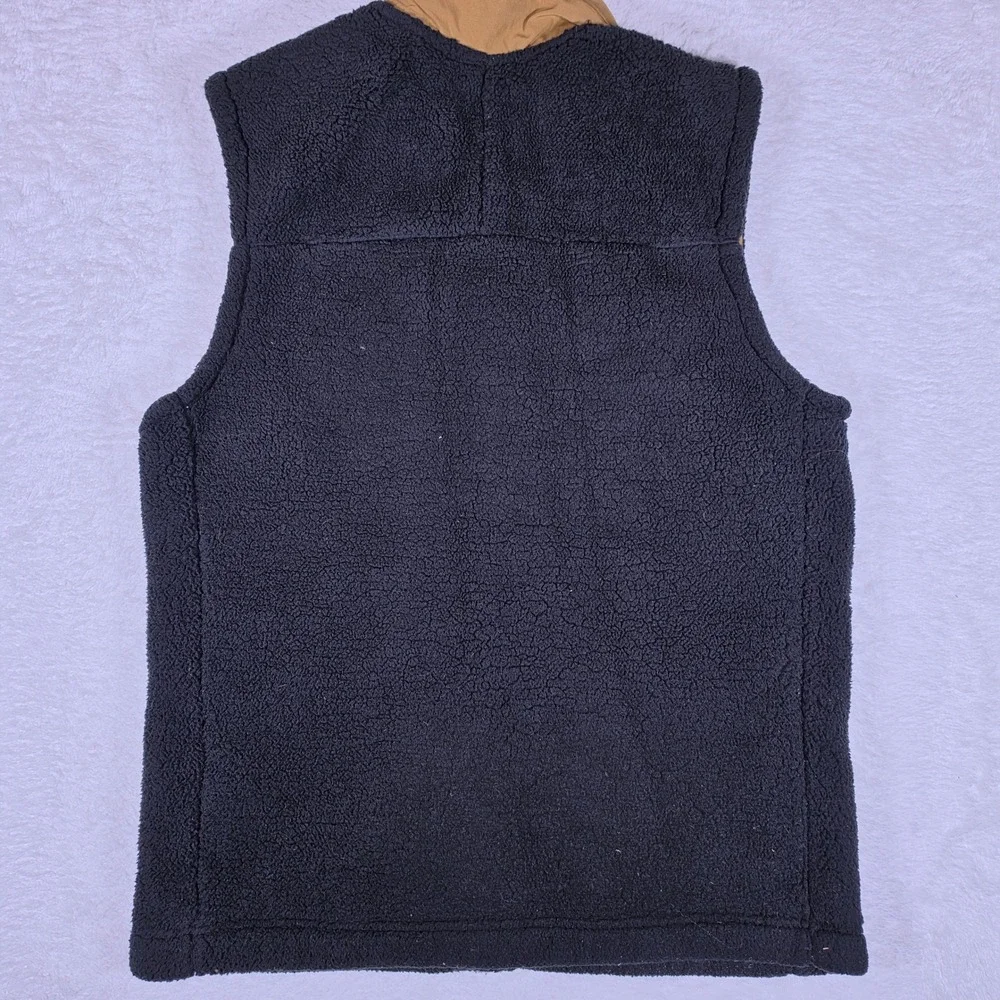 The North Face Campshire Sherpa Fleece Vest Mens M Black Full Zip Sleeveless